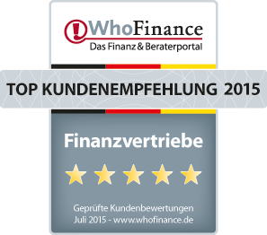 Siegel für die Top-Kundenempfehlung Sparkassen 2015